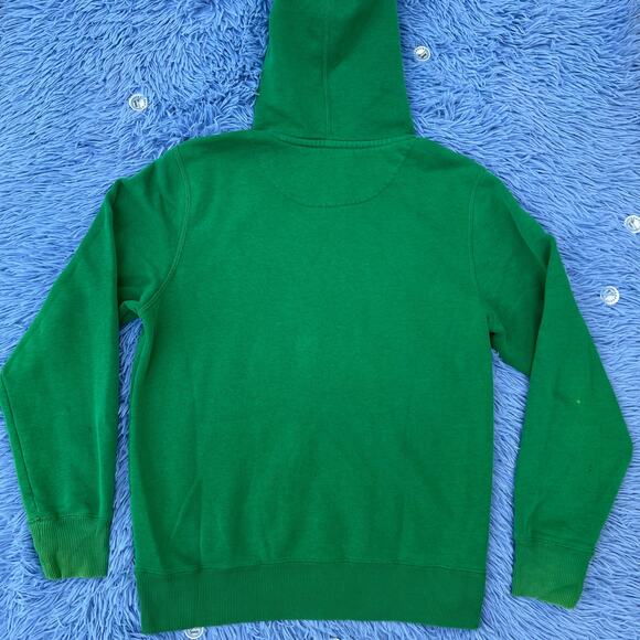 Nike Center Swoosh Logo Hoodie Sweater Size Small Mens Green Black Casual - Picture 2 of 13